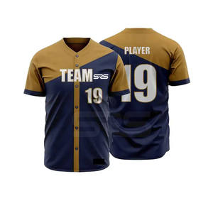 Bajo MOQ Ropa deportiva Uniforme de béisbol cómodo Tamaño personalizado Ropa juvenil Uniforme de béisbol - Product Image 3