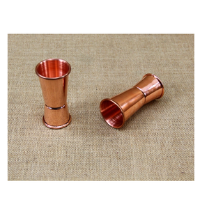 แก้วจิ๊กเกอร์ทำจากทองแดงอุปกรณ์สำหรับบาร์ปรับแต่งโลโก้ได้ตามต้องการ - Product Image 4