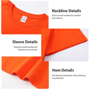 เสื้อยืดผ้าฝ้าย100% สำหรับผู้ชายเสื้อยืดพิมพ์ลายสีพื้นพิมพ์ลายแบบกำหนดเอง - Product Image 4