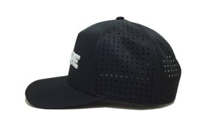 Casquette de baseball en polyester personnalisée OEM/ODM, perforations découpées au laser, chapeau de sport performant, logo brodé en 3D - Product Image 2