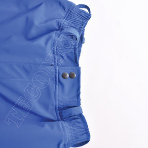 Pantalon cargo imperméable bleu avec grandes poches utilitaires, taille ajustable et coupe ample, pantalon d'hiver pour activités de plein air - Product Image 5
