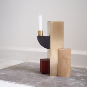 Support de pilier en bois de bambou naturel fait à la main pièce maîtresse de mariage minimaliste décoration de la maison pour les événements fêtes bougeoirs en bois - Product Image 5