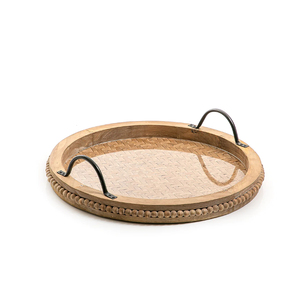 Handmade Rattan Tea and Coffee <b>Tray</b> <b>Large</b> Size with Woven Finished Perfect for Elegant Tableware and Stylish Food Serving - Product Image 5