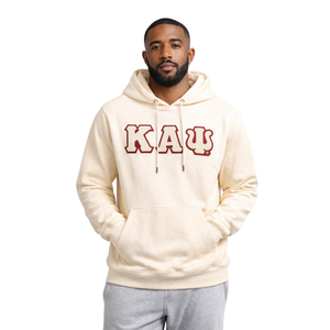 Sudadera con Capucha de Chenilla Kappa Alpha Psi Krimson Kream, Sudadera Clásica con Letras Griegas de la Fraternidad Nupe - Product Image 1