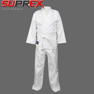 Kimono de karaté en coton blanc avec taille haute, léger, pour l'entraînement aux arts martiaux, unisexe - Product Image 5