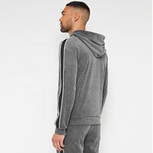 Sweat à capuche zippé personnalisé imprimé bouffant sweats à capuche pour hommes sweats à capuche zippés à fermeture éclair manches longues vêtements de sport - Product Image 2