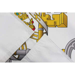 Bandera de la Ciudad del Vaticano de 8x12 pulgadas, bandera de satén de doble cara para escritorios de oficina - Product Image 5