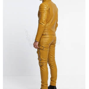 ชุดแข่งรถมอเตอร์ไซค์หนังแท้สำหรับผู้ชาย พร้อมหัวเข็มขัด ดีไซน์สปอร์ต สำหรับขับขี่บนถนนและสนามแข่ง น้ำหนักเบา ทนทาน สวมใส่สบาย - Product Image 4