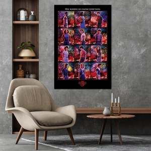 Affiche de collage Stranger Things Saison 3, design de plaque unique pour les fans - Product Image 1