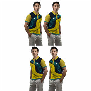 Chemises polo pour hommes de haute qualité, impression par sublimation, légères, coupe ajustée - Product Image 6