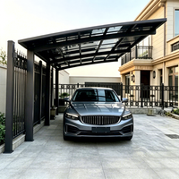 Auvent de stationnement moderne et minimaliste en aluminium recyclable, garage pour voiture, couleurs personnalisées, anti-corrosion, imperméable, jardin, extérieur
