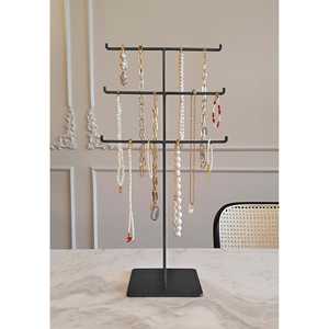 Juego de 3 Organizadores de Joyas Negros 50x25 cm - Product Image 1