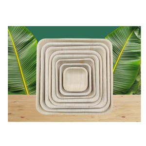 Premium Disposable Plastic Dinnerware <b>Set</b> Elegant Silver Trim 7 Inch <b>Square</b> <b>Plate</b> Wholesale Elegant Tableware - Product Image 3