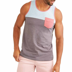 New Arrival Men's Sleeveless Tank Top-100% Cotton Breathable Quick Dry Outdoor Fitness Solid Color Customizable Logo & Size - Product Image 1