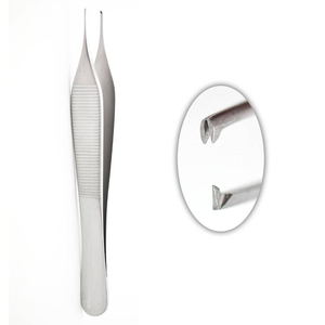 Pinzas Adson de Alta Calidad con Dientes para Uso Quirúrgico, Pinzas de Precisión de Acero Inoxidable, Aprobadas por ISO 13485 y CE, Clase I - Product Image 2