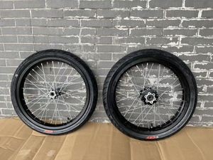 Ensemble de roues universelles Supermoto JFG Surron Light Bee, moyeu usiné CNC, jante en aluminium, pneu CST Street, pièces de conversion pour moto tout-terrain - Product Image 4