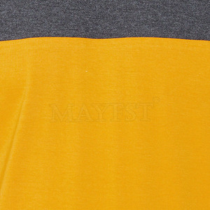 Venta al por mayor de punto 100% algodón y fibra de bambú camiseta de los hombres transpirable de secado rápido patrón sólido logotipo personalizado bajo MOQ servicio OEM - Product Image 4