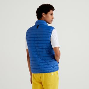 Chalecos cálidos con cuello levantado gruesos a prueba de viento para hombre, chaleco de burbujas, chaqueta sin mangas, Chaleco Ajustado Polar de lana, chaqueta sin mangas con cremallera completa - Product Image 3