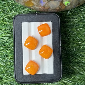 Cojín de ópalo naranja corte Natural 14MM piedra preciosa suelta para la fabricación de joyas - Product Image 2