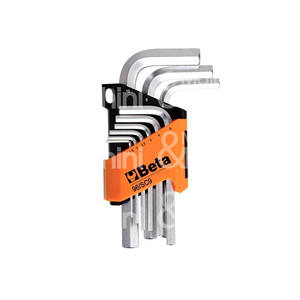 ENSEMBLE DE 9 PIÈCES. BETA ART. 96/SC9 CLÉS HEXAGONALES MÂLES COUDÉES Tailles: 1.5-2-2.5-3 4-5-6-8-10mm - Product Image 1