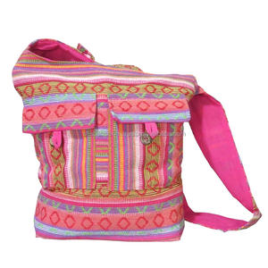 Sac à bandoulière en coton Hippie avec fermeture à glissière, sac à bandoulière ethnique de style bohème pour une utilisation en extérieur directement en Inde - Product Image 4