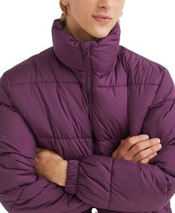 Men Winter Formal Coated Puffer Jacket <b>Waterproof</b> <b>Warm</b> Stylish Outerwear with Front Logo for Middle East Retailers OEM Service - Product Image 4