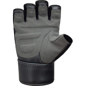 Gants de fitness en cuir demi-doigts en gros pour la salle de sport, entraînement, enveloppement de poignet réglable, design antidérapant pour la musculation - Product Image 2