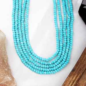 Collier de perles de pierres précieuses naturelles jaunes 8mm rond à facettes sans nickel sans plomb cadeau de nouvel an pour elle pour la fabrication de bijoux - Product Image 1