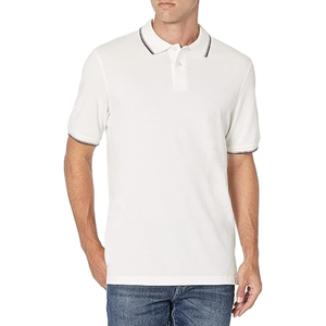 Vente en gros de polo pour hommes chemise en piqué de coton respirant à manches courtes de haute qualité, style d'affaires, chemise multicolore, broderie de logo - Product Image 5