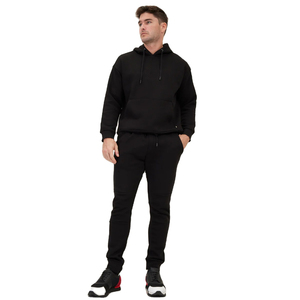 Vente en gros de pulls à capuche peignés décontractés 100% coton pour hommes, vêtements d'hiver en polaire brodée avec logo personnalisé, sérigraphie, teint uni - Product Image 4