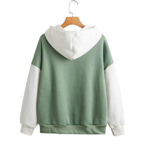 Sweats à capuche pour femmes, blocs de couleur, Logo personnalisé, taille du motif dans toutes les nouvelles couleurs différentes avec différents blocs pour l'hiver 2023 - Product Image 2