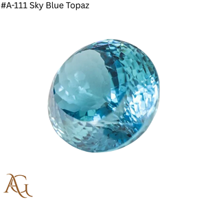 Nano Lab Grown Rough # Topaze bleu ciel A 111, taille gemme, synthétique, simulée, créée en laboratoire, calibrée au nanosital - Product Image 3