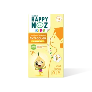 Minyak Wangi ORANIC Ekstrak Tanaman OEM Barang HAPPY NOZ Tempelan Bawang Organik FORMULA ANTI Batuk (Kuning)