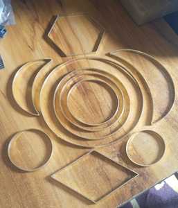 Anneaux en laiton fournitures macramé créations anneau pour guirlande artisanat projets de bricolage artisanat décoration tenture murale - Product Image 1