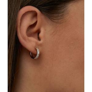 10K oro amarillo oro rosa y oro blanco corte redondo laboratorio cultivado diamante boda pendientes mujer joyería de moda pendientes de compromiso - Product Image 4