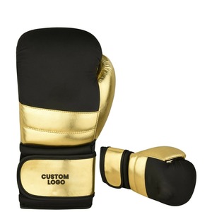Guantes de boxeo de cuero genuino hechos a medida Entrenamiento cómodo Calidad superior Directo de fábrica Venta caliente Guantes profesionales - Product Image 1