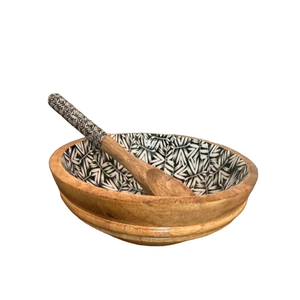 Maison et ustensiles de cuisine Bol à mélanger en bois et Meena Work Vaisselle Bol de service alimentaire Restaurant Cafe Resorts Bol - Product Image 1