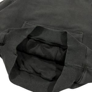 เสื้อฮู้ดกันหนาวแบบมีกระเป๋าหน้า, เสื้อฮู้ดสีดำสำหรับผู้ชายเสื้อกันหนาวลำลองแบบสวมหัวสีพื้นสะอาด - Product Image 5