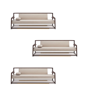 Ensemble canapé moderne de luxe trois places pour l'extérieur tous temps pour le jardin hôtel plage piscine extérieur direct usine - Product Image 2