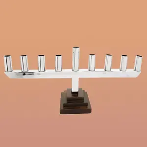 เทียนทับเปอร์ฐานสี่เหลี่ยมสีดำทันสมัยแท่นวางเทียนดีไซน์โลหะ - Product Image 5