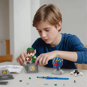 For Lego Moc Link for Zelda BOTW <b>Building</b> <b>Blocks</b> Sets Educational Construction Toy Featuring ABS Plastic Bouclier Epee for - Product Image 2
