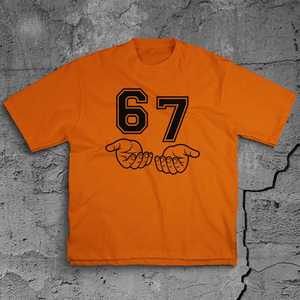 Camiseta divertida de streetwear con estampado de meme 67, camiseta gráfica Six Seven para hombres y mujeres - Product Image 1