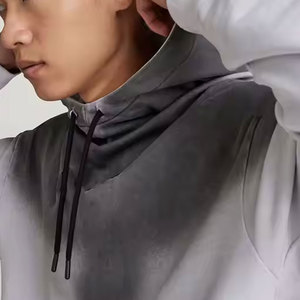 2025 logotipo personalizado sólido invierno sol se desvaneció sudaderas con capucha 100% algodón polar ecológico transpirable al por mayor - Product Image 5