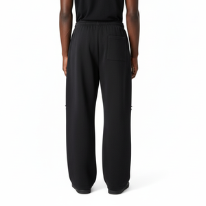 Fabricant OEM – Pantalon décontracté classique d'hiver 430 g/m² de haute qualité, coupe large, pour le jogging et les activités de plein air, avec logo personnalisé, 100 % coton - Product Image 4