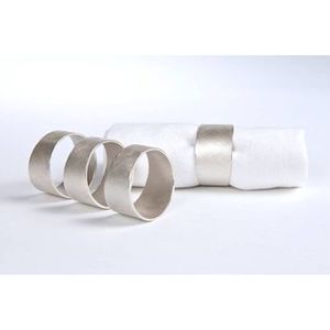 Best Selling Wedding Tableware Decoration Napkin Ring Handmade Silverware <b>Mirror</b> Polished Metal Steel - Product Image 3