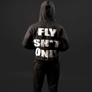 Survêtement d'hiver épais en molleton OEM, logo personnalisé, appliqué, broderie, patch vintage, lavage à l'acide, sweat-shirts à capuche, pantalons de survêtement évasés - Product Image 2