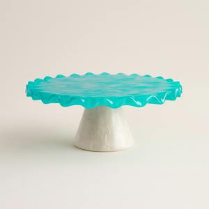 ขาตั้งเค้กเรซิ่นทำมือสุดหรู พร้อมดีไซน์กลิตเตอร์และประดับด้วยโซ่พลอย พร้อมมีดเข้าชุดสำหรับงานแต่งงานและงานอีเว้นท์ - Product Image 4