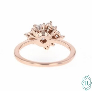 Anillo de diamante redondo de laboratorio, anillo de compromiso - Product Image 5
