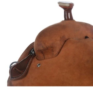 Sillín de cuero ajustable multiusos para equipos equinos cómodos de equitación occidental e inglesa - Product Image 2