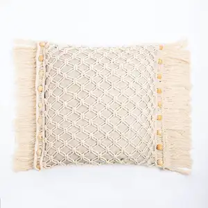 Macrame Cushion Craft Kit decora le fodere per cuscini decorativi per la casa buona notte ogni giorno